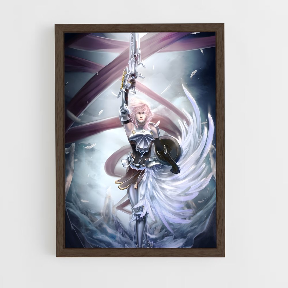 Poster Lightning Plongée – affiche Final Fantasy (vue 5)